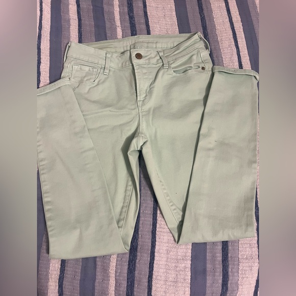 Old Navy Pants - Old Navy Light Green Rockstar Jeans